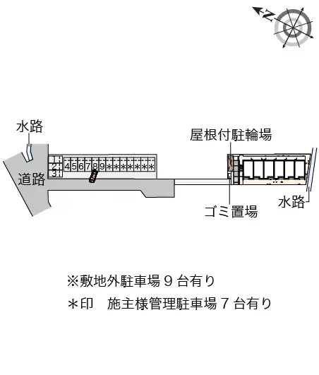 福山市西深津町 月極駐車場